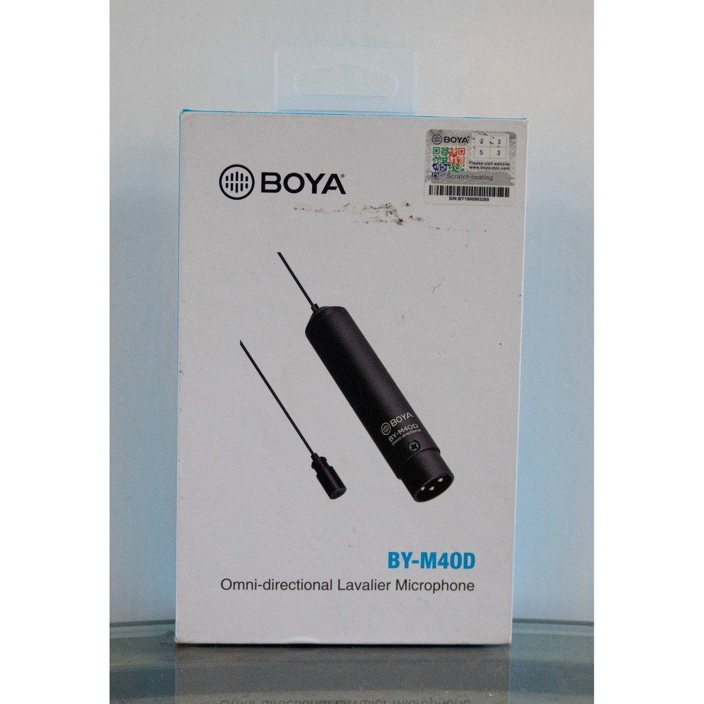 BOYA BY-M40D Omni-directional Lavalier Microphone - Open Box